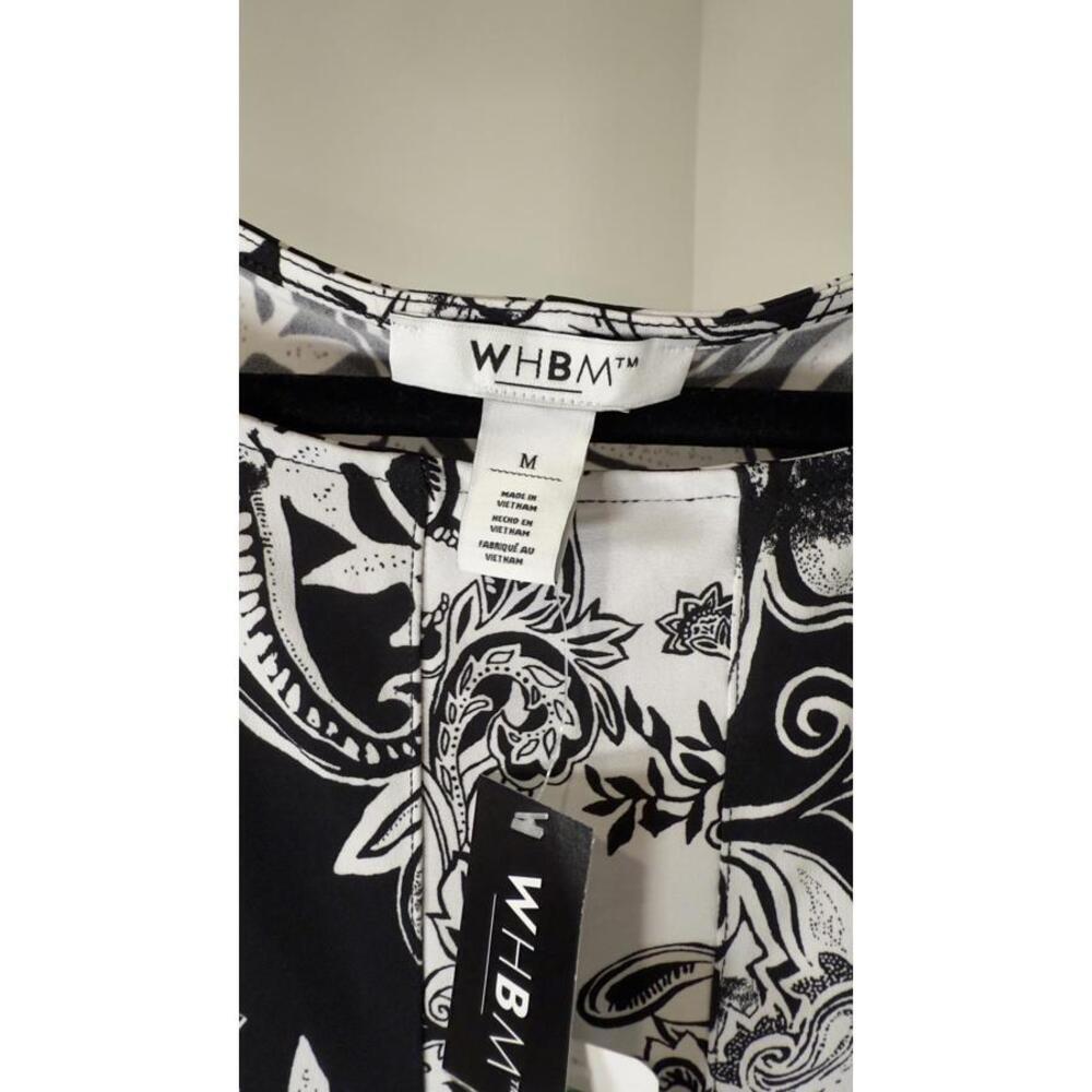 WHBM Black and White Floral Dress - Size M - Picture 3 of 3